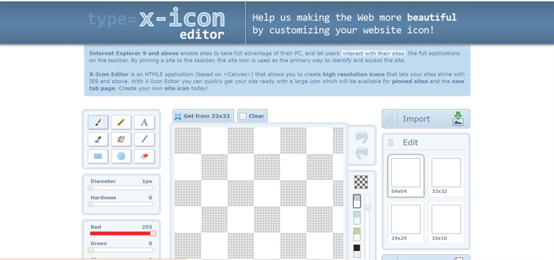 X-Icon Editor: Trình chỉnh sửa Icon Trực Tuyến