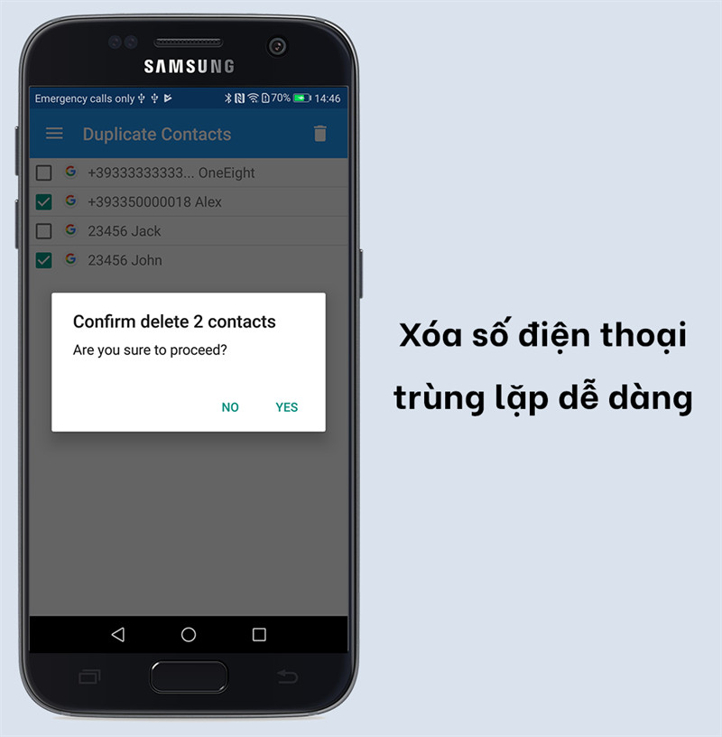 Xóa số điện thoại trùng lặp dễ dàng