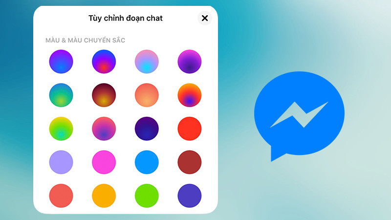 Ý nghĩa màu sắc trò chuyện trên Messenger