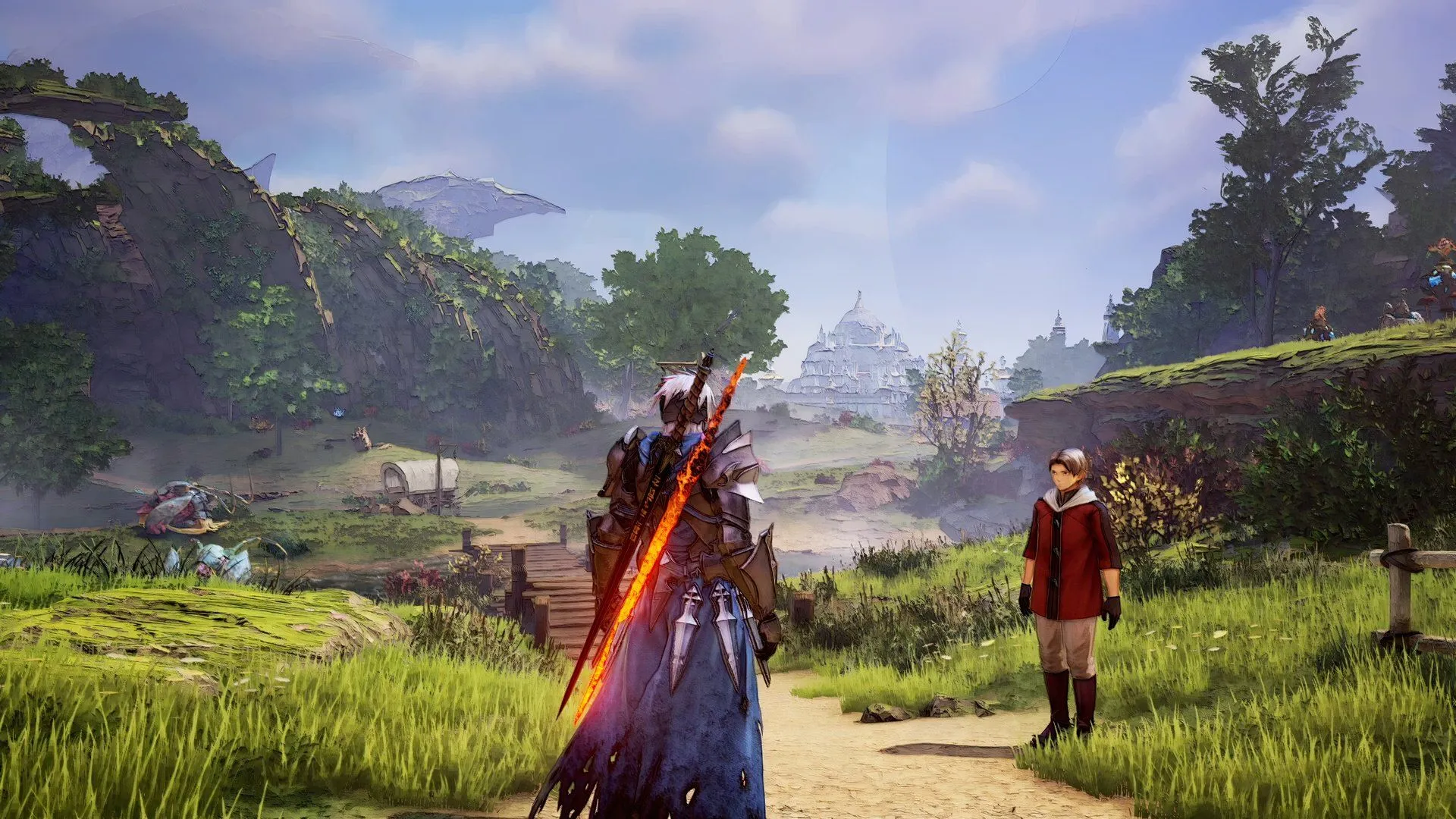 Alphen phiêu lưu trong thế giới mở rộng lớn của Tales of Arise, tựa JRPG hành động thân thiện với người chơi mới