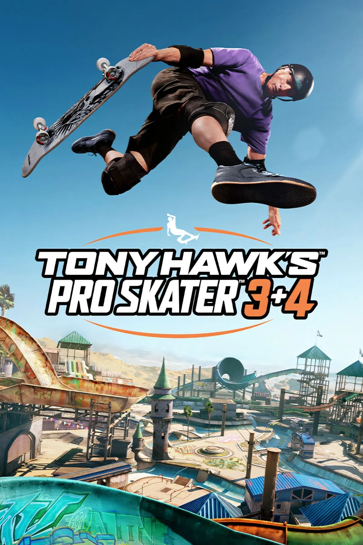 Ảnh bìa chính thức của game Tony Hawk's Pro Skater 3+4 remaster