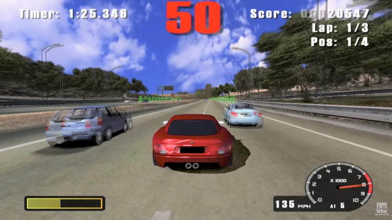 Ảnh bìa game Burnout (2001) - tựa game khởi đầu cho series đua xe huyền thoại