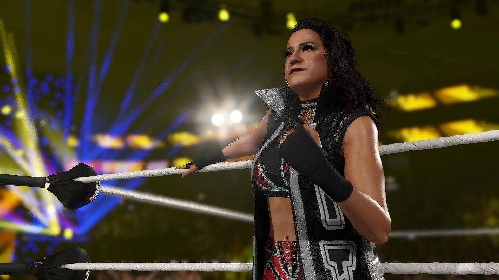 Ảnh gameplay WWE 2K25 hành động trong sàn đấu