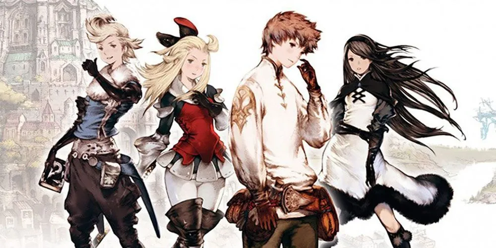 Không cần Open World: Top Game RPG Tuyến Tính Xuất Sắc Bạn Nên Thử 1 Artwork chính thức của game Bravely Default, tựa RPG nổi bật trên 3DS.