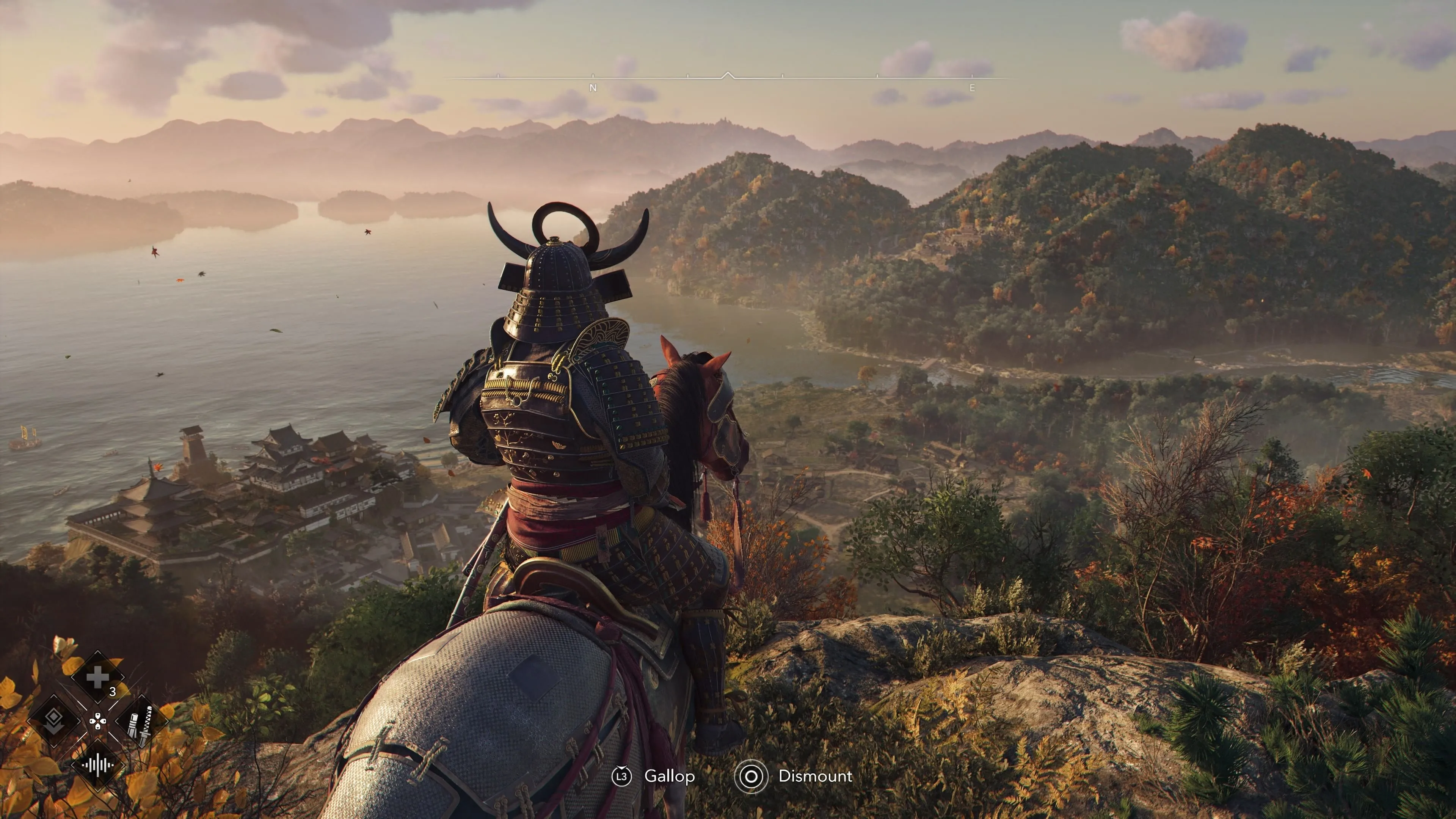 Bản đồ Assassin's Creed Shadows hiển thị vị trí của Yasuke