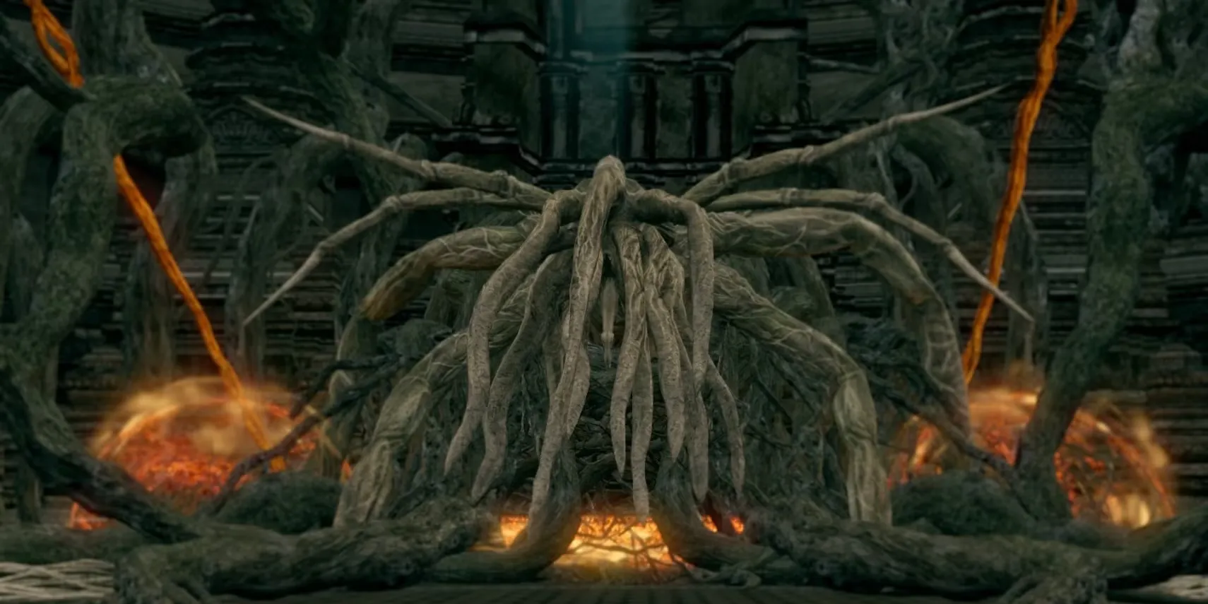 Bed of Chaos, một thực thể hỗn mang với những cành cây tấn công trong Lost Izalith của Dark Souls