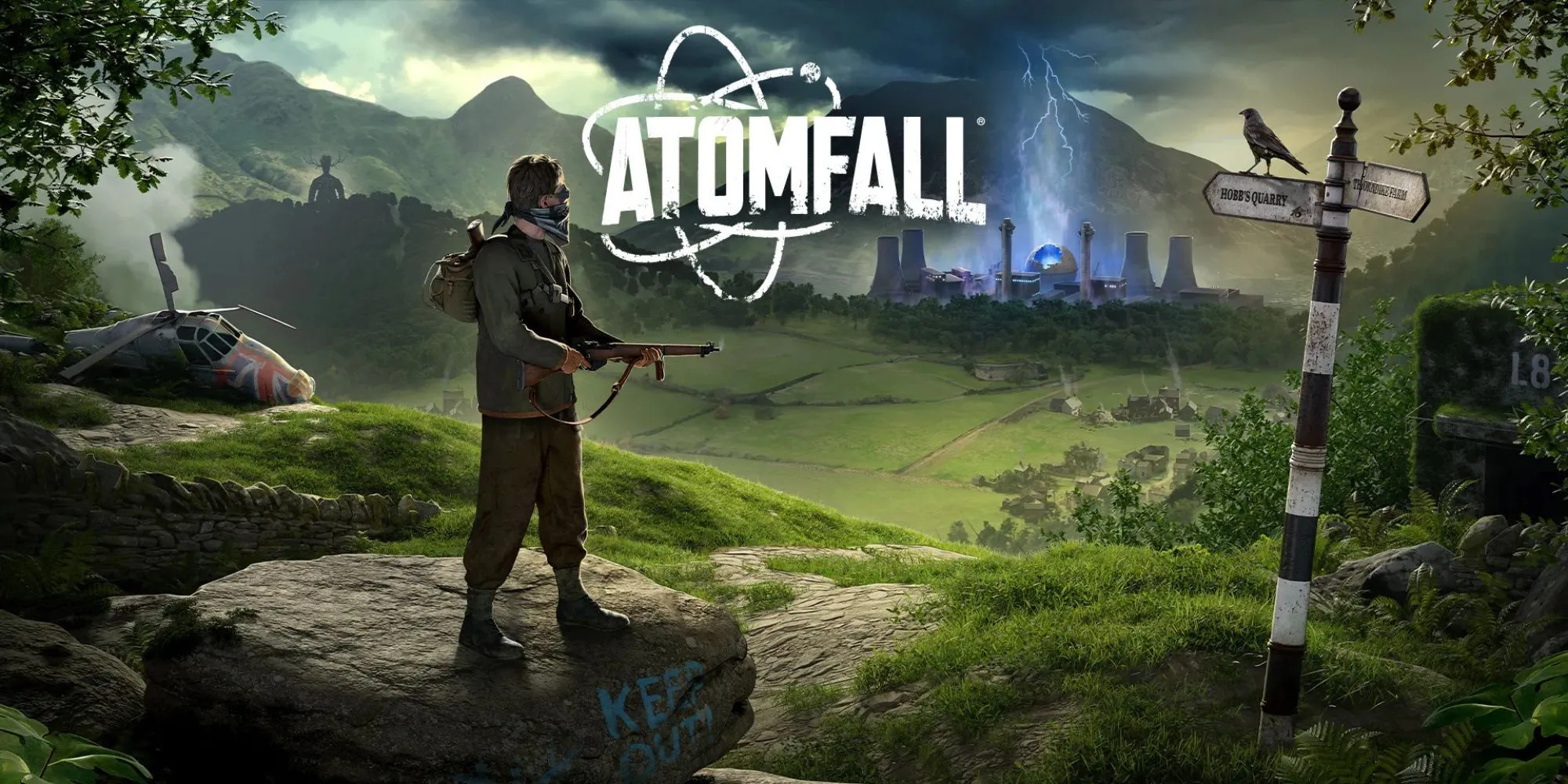 Atomfall: Toàn bộ vị trí 10 cuốn truyện tranh và cách mở khóa thành tựu Avid Collector 1 Bìa chính thức của game Atomfall thể hiện một nhân vật nhìn ra khung cảnh hoang tàn sau thảm họa hạt nhân