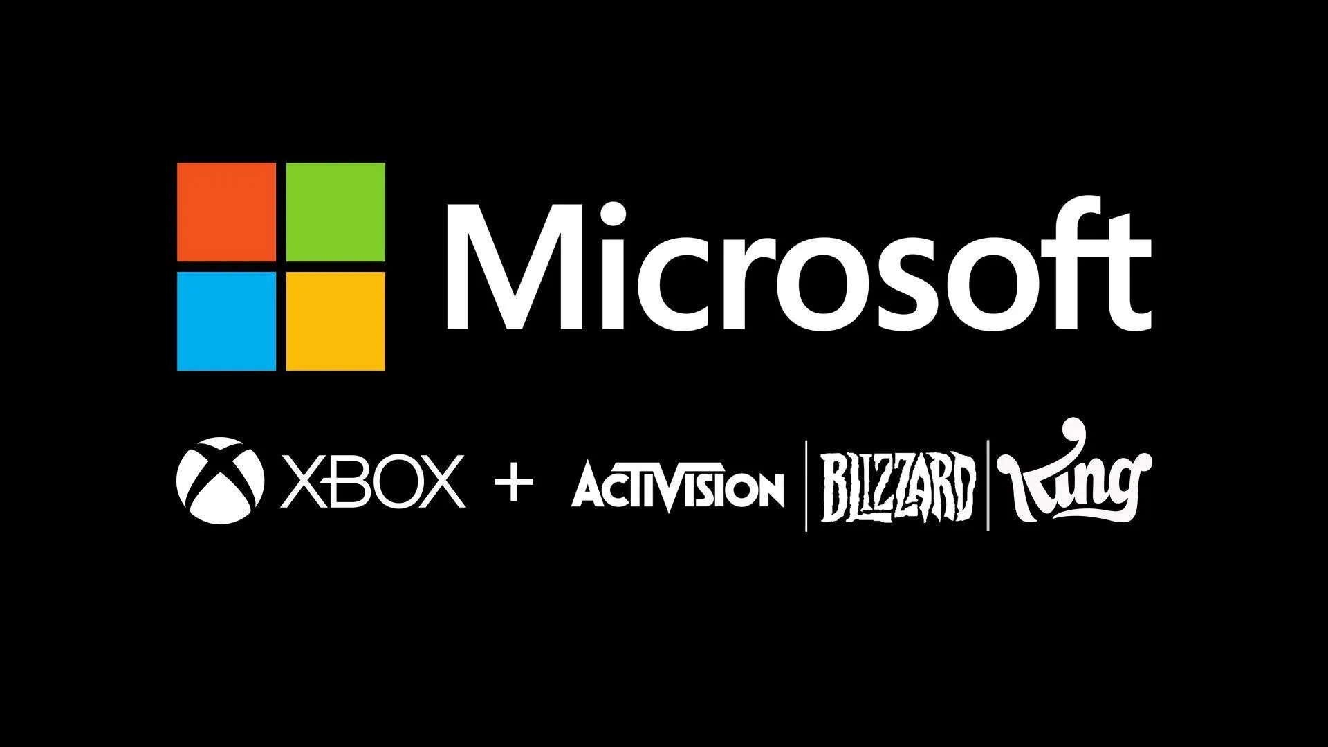 Biểu tượng sáp nhập giữa Microsoft và Activision Blizzard