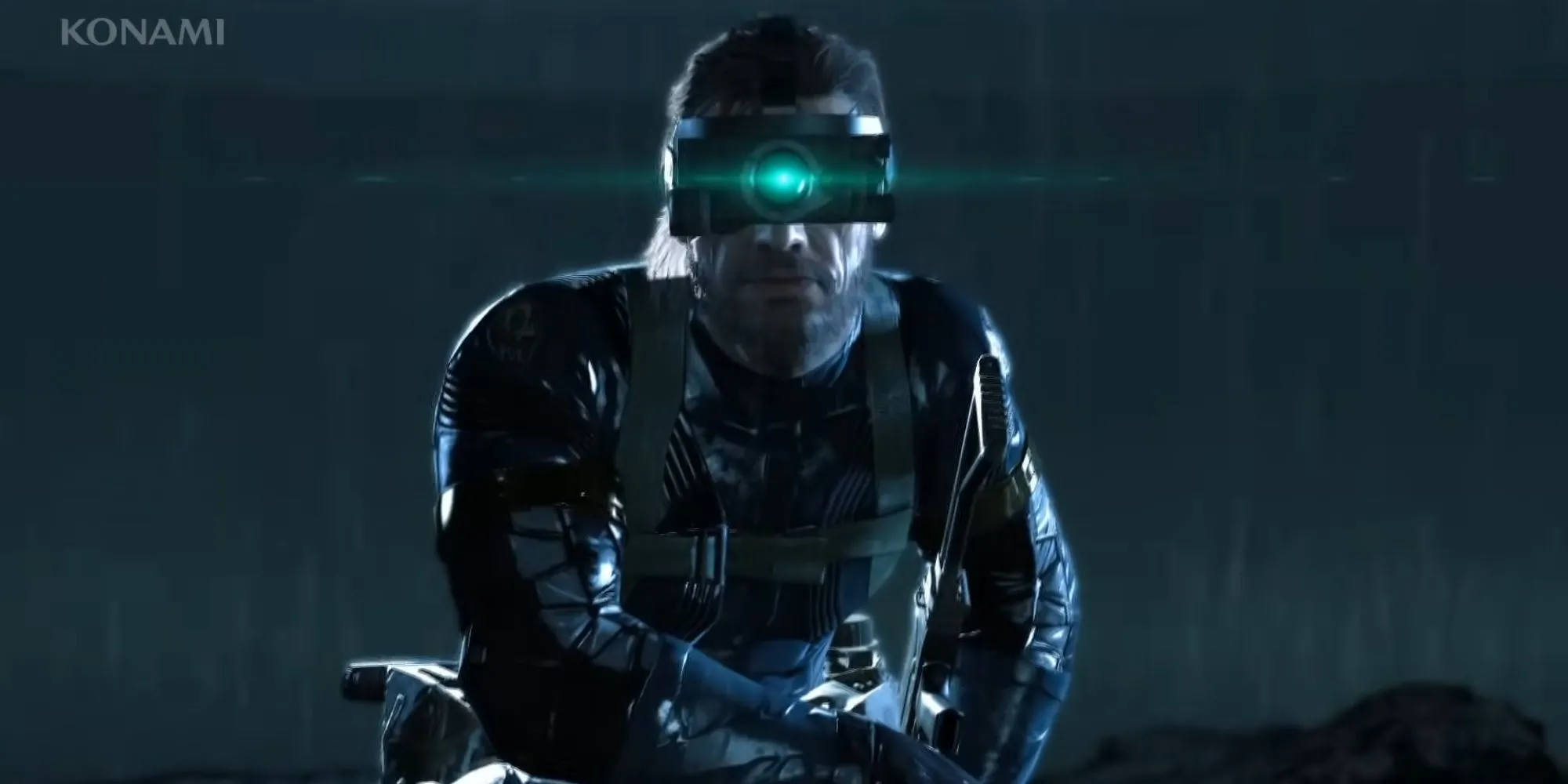 Big Boss tại căn cứ Omega trong Metal Gear Solid V: Ground Zeroes, một phân cảnh mở đầu ấn tượng.