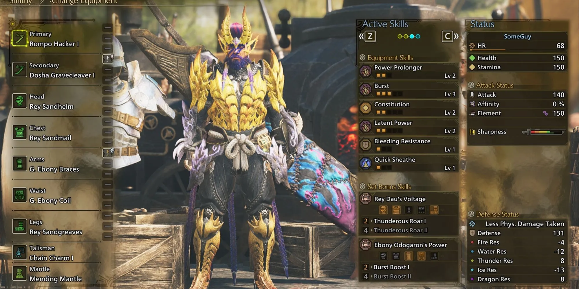 Hướng Dẫn Build Long Sword Mạnh Mẽ Trong Monster Hunter Wilds Cho Giai Đoạn Đầu và Cuối Game 1 Bộ giáp và vũ khí Long Sword đề xuất cho giai đoạn Low Rank trong Monster Hunter Wilds