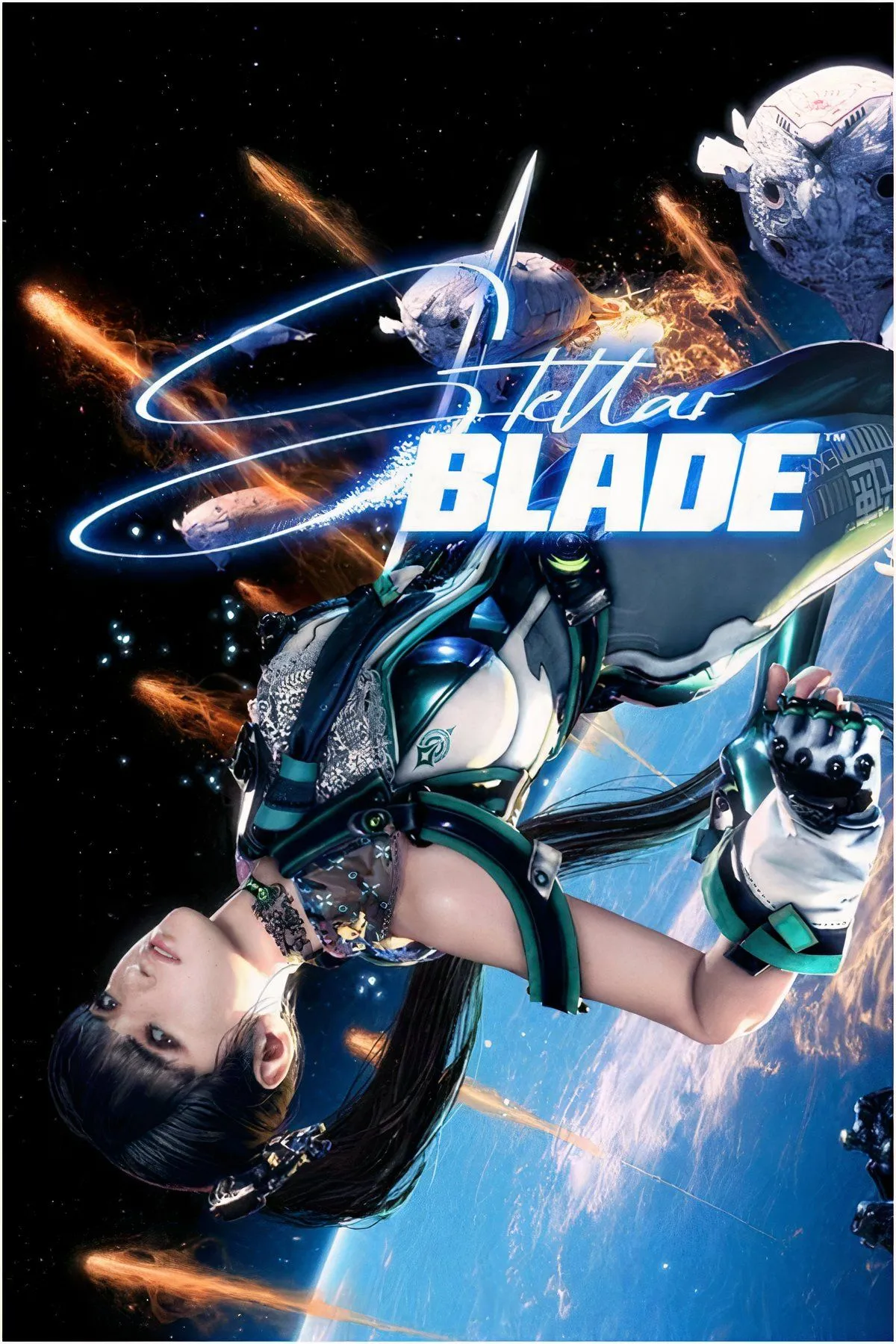 Bộ sưu tập hình ảnh collage các trang phục đa dạng của nhân vật Eve trong Stellar Blade.