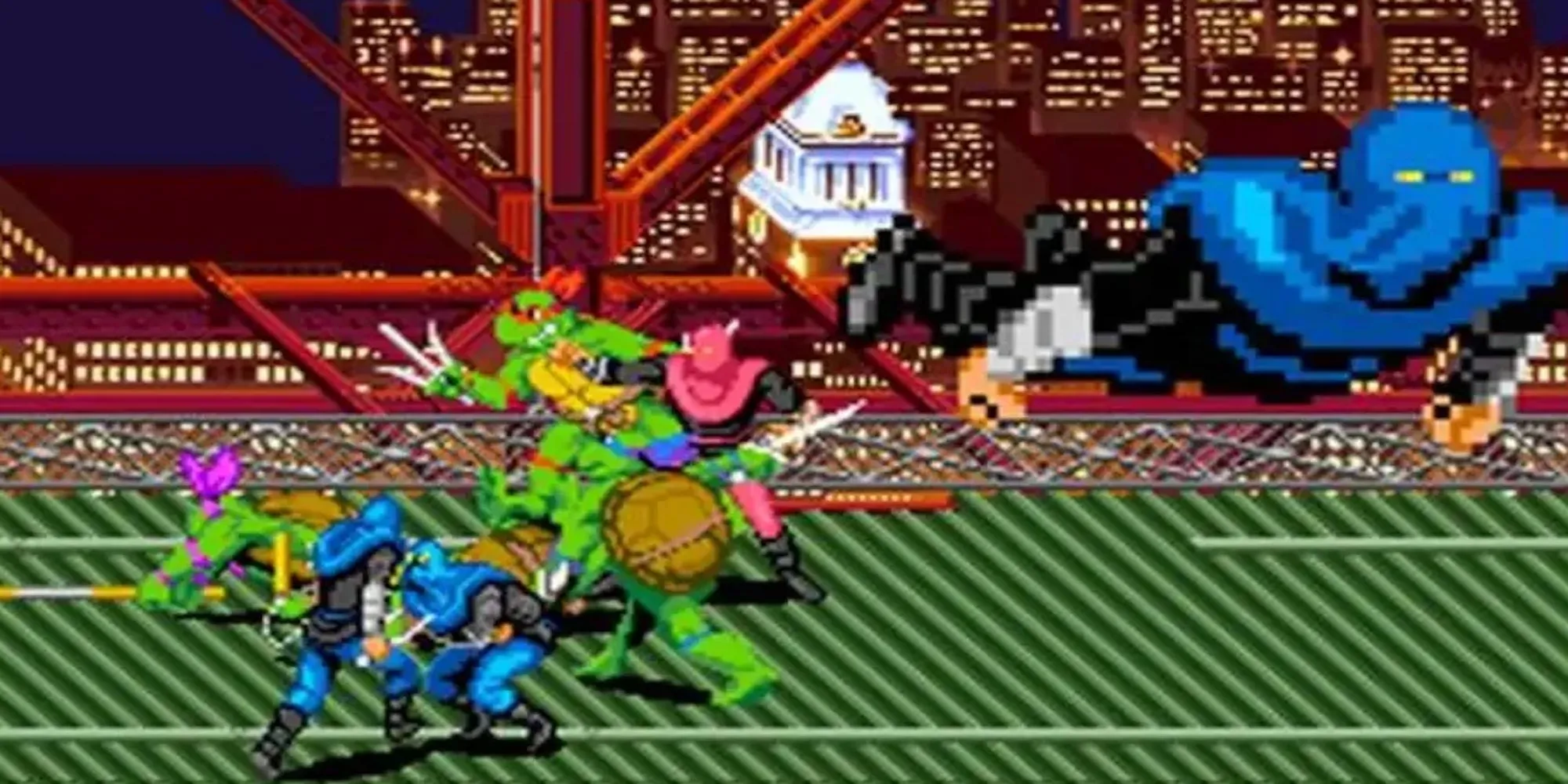 Bốn chú Ninja Rùa chiến đấu trong không gian và thời gian trong Turtles in Time