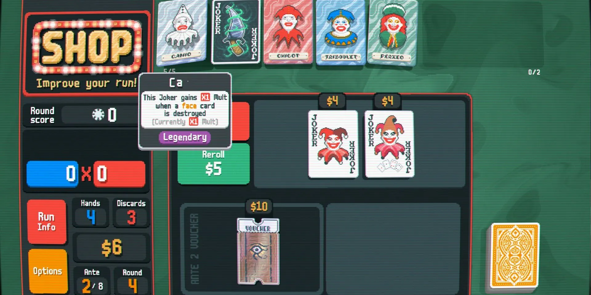 Bốn Joker Legendary nhận được từ Seed ALEEB trong Balatro
