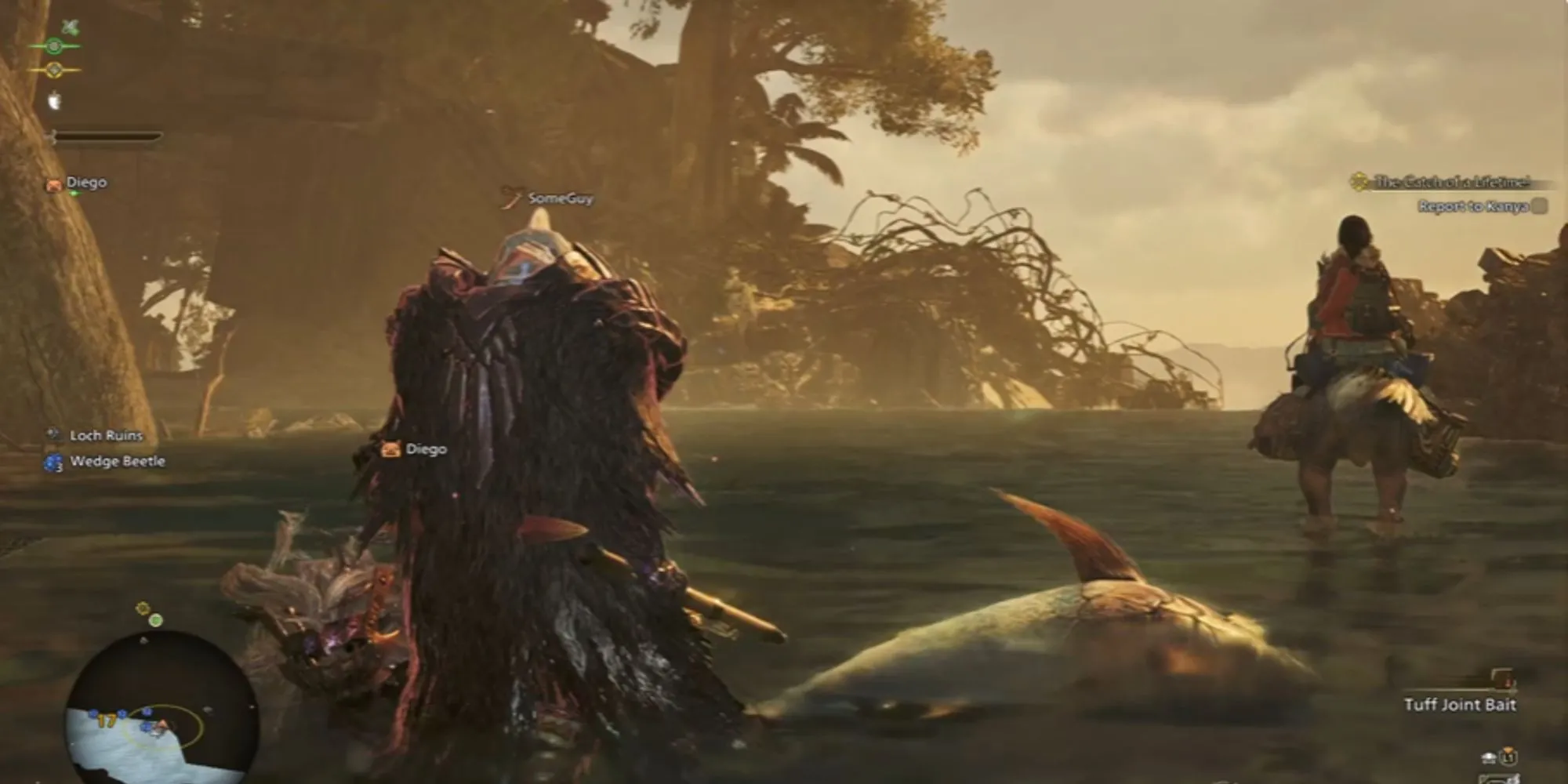 Các vật phẩm và phần thưởng nhận được khi câu cá trong Monster Hunter Wilds