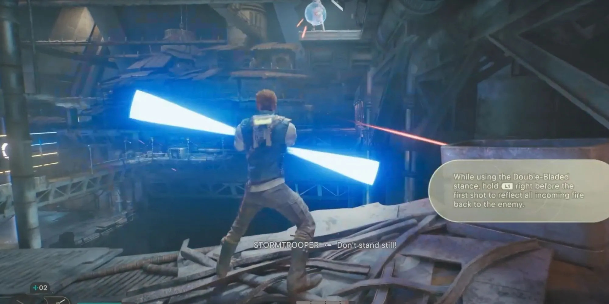 Cal Kestis trong Star Wars Jedi: Survivor đang rượt đuổi du thuyền của Thượng nghị sĩ