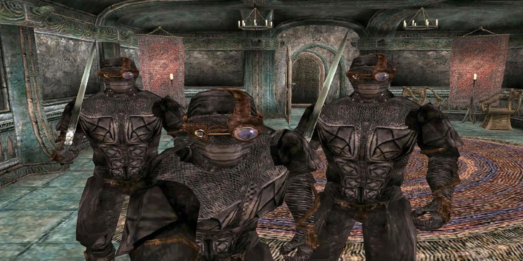 10 Game RPG Kinh Điển Thập Niên 2000 Xứng Đáng Được Remaster Nhất 1 Cảnh các sát thủ từ hội Dark Brotherhood trong game The Elder Scrolls III: Morrowind