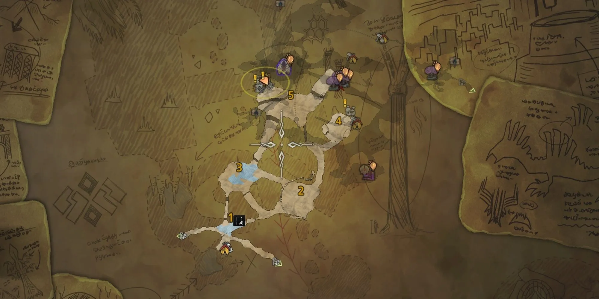 Cảnh câu cá tại Vách Đá Băng ở MHW Wilds
