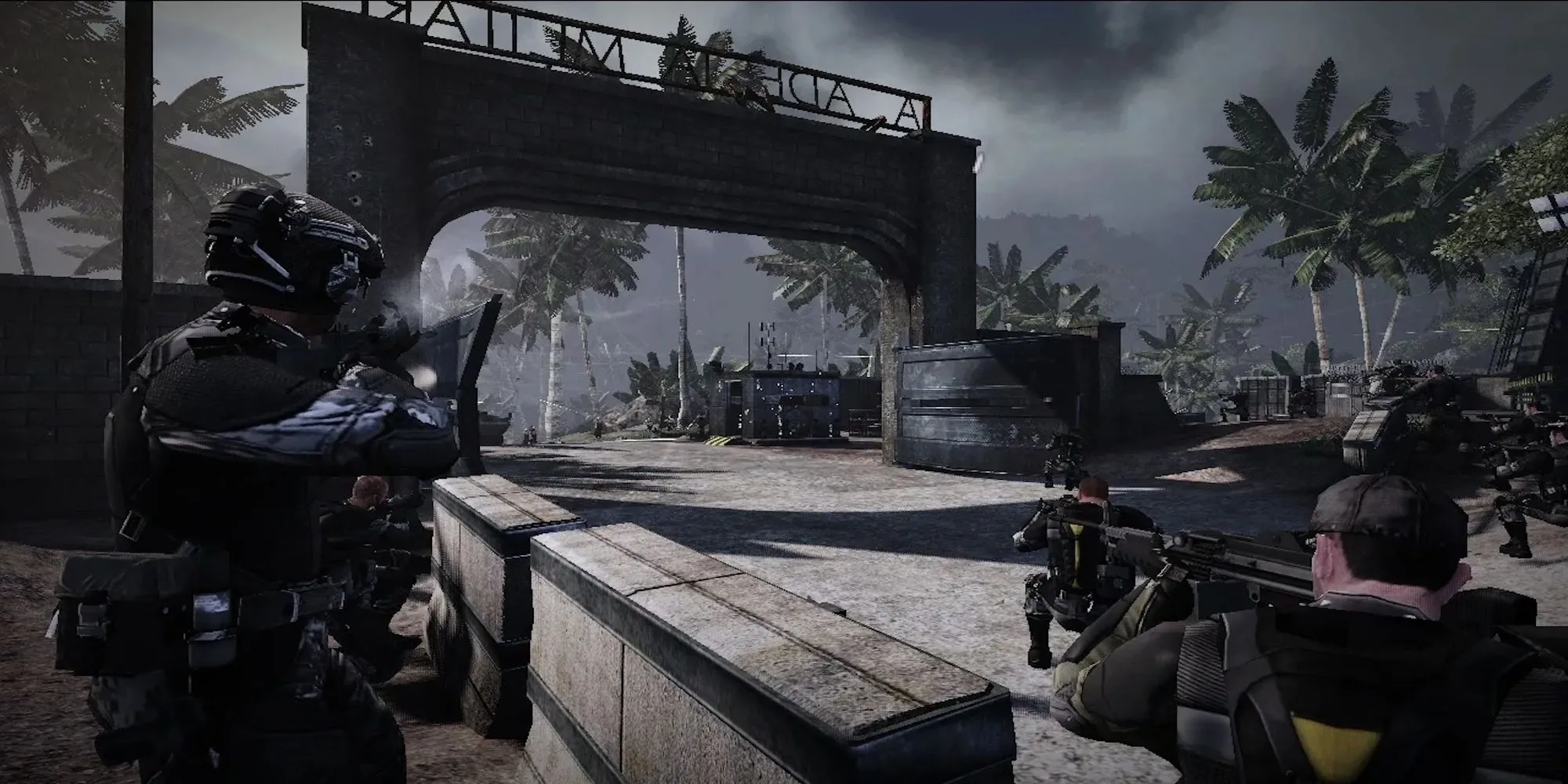 Cảnh chiến đấu đông người trong game bắn súng trực tuyến MAG độc quyền PS3