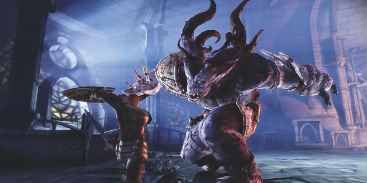 Cảnh chiến đấu với các nhân vật chính trong game Dragon Age: Origins