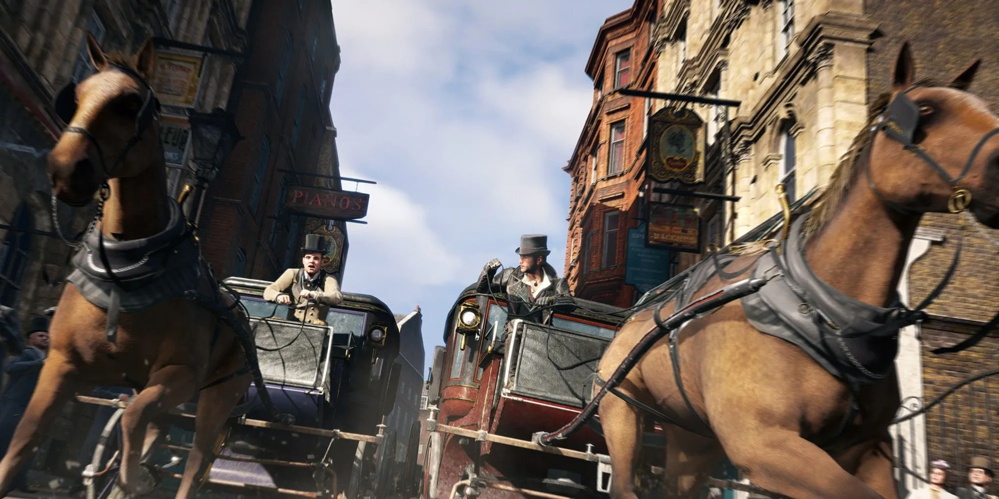 Cảnh rượt đuổi bằng ngựa trên đường phố London thế kỷ 19 trong Assassin's Creed Syndicate