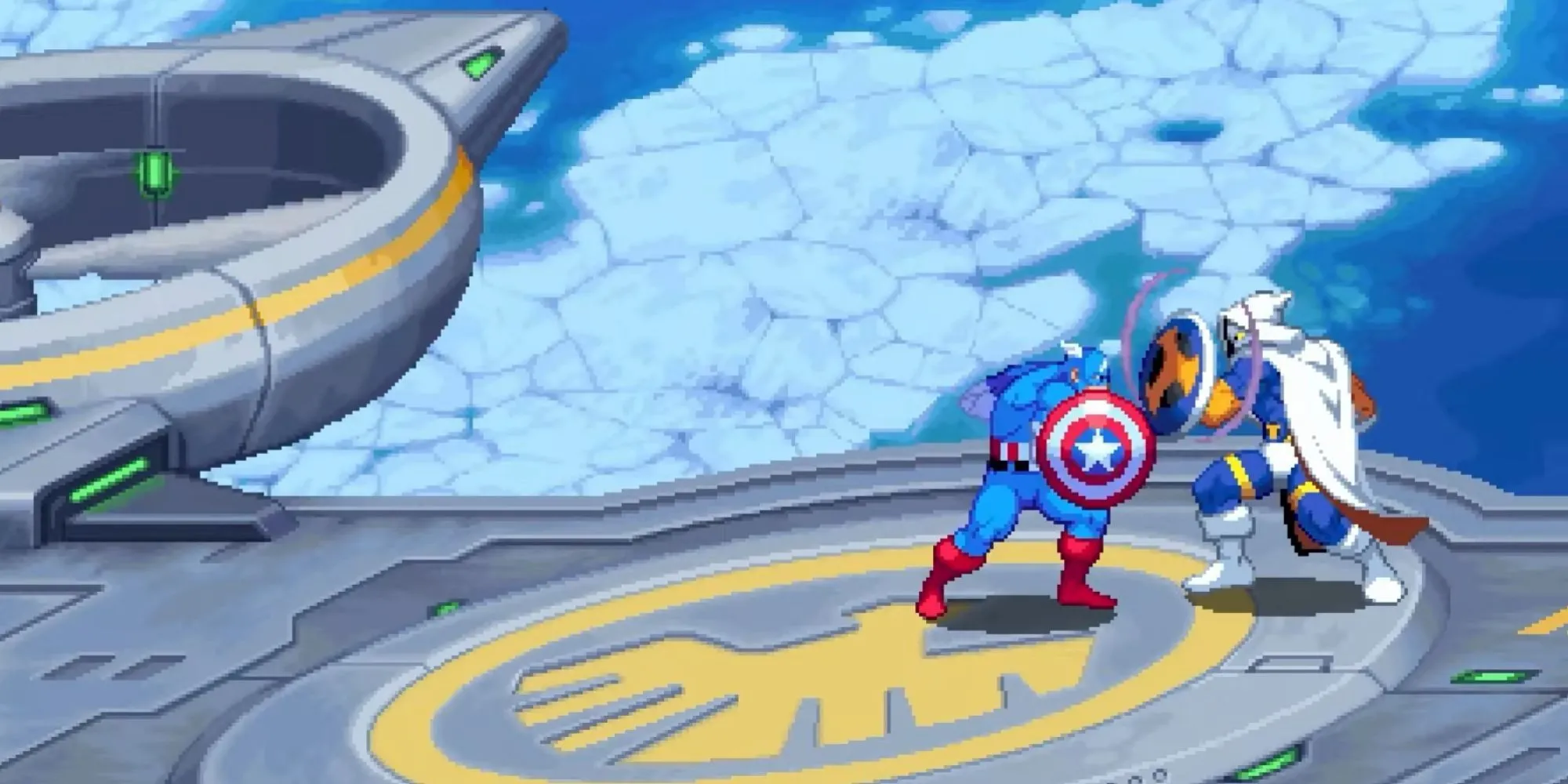Captain America đối đầu Taskmaster trong Marvel Cosmic Invasion