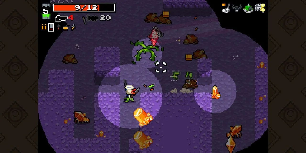 Chiến đấu trong một khu vực tối tăm của Nuclear Throne