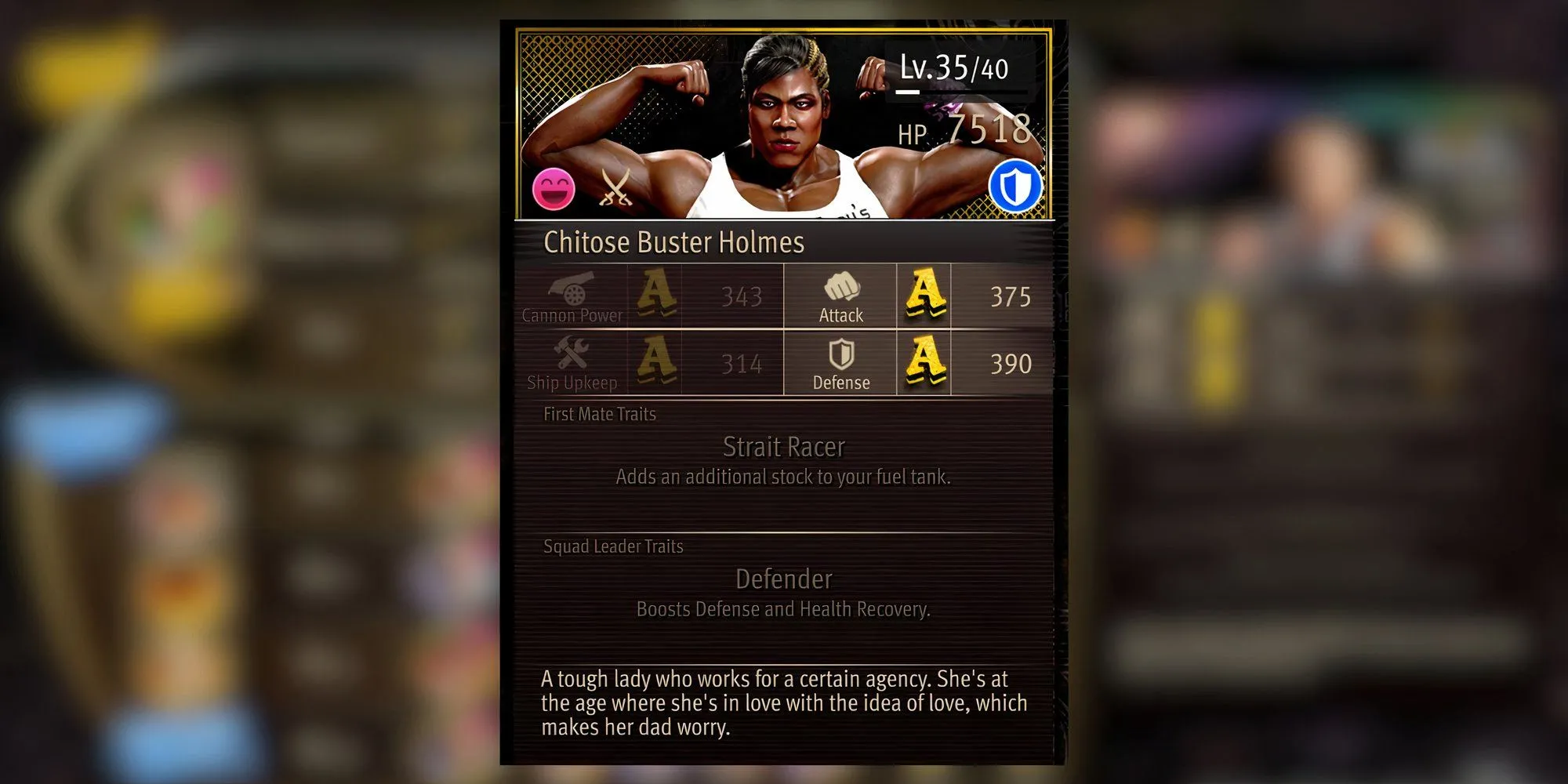 Chitose Buster Holmes, thành viên thủy thủ đoàn mạnh mẽ trong Pirate Yakuza