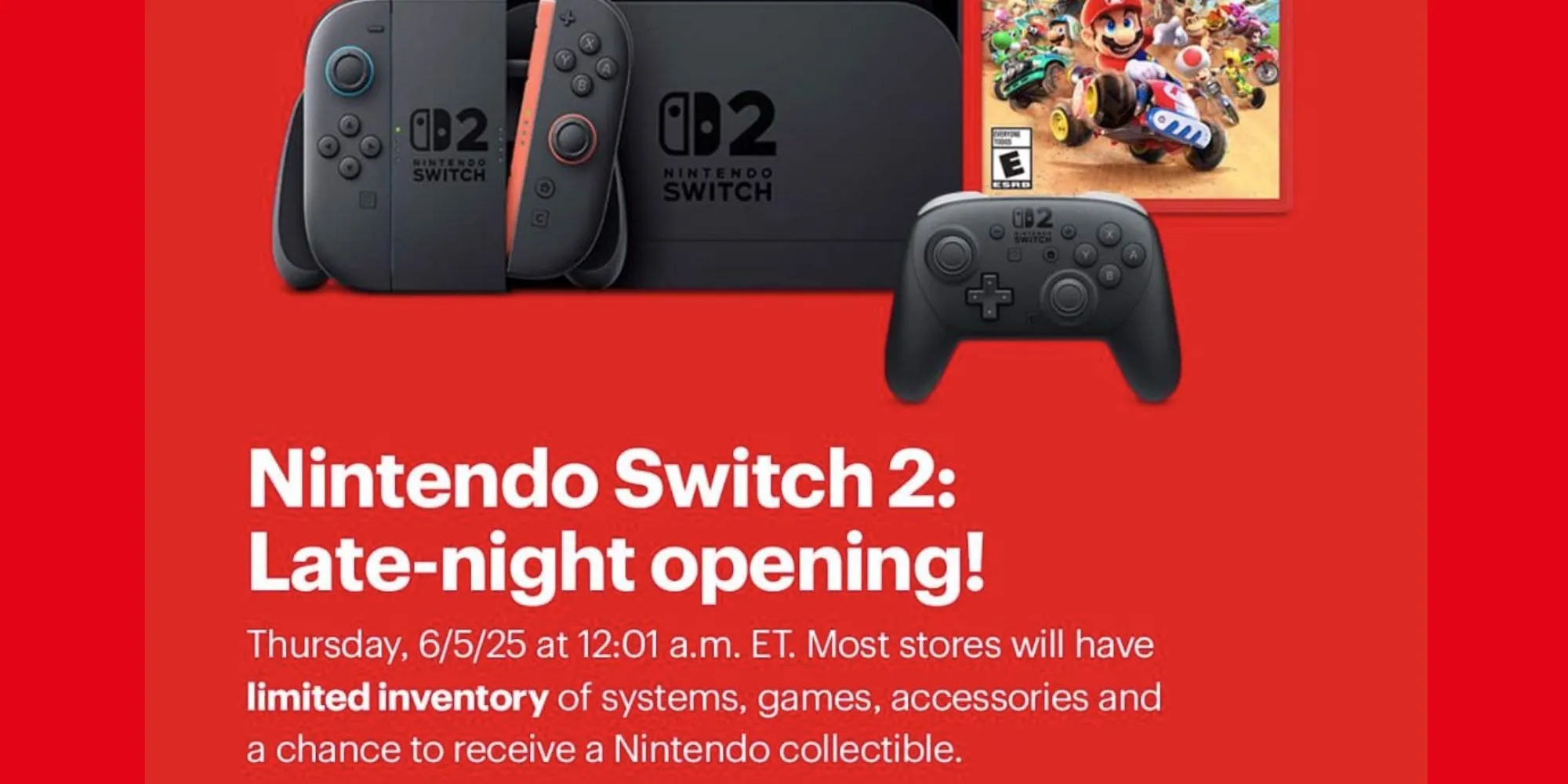 Cửa hàng Best Buy có hàng Nintendo Switch 2 vào nửa đêm ngày 5 tháng 6