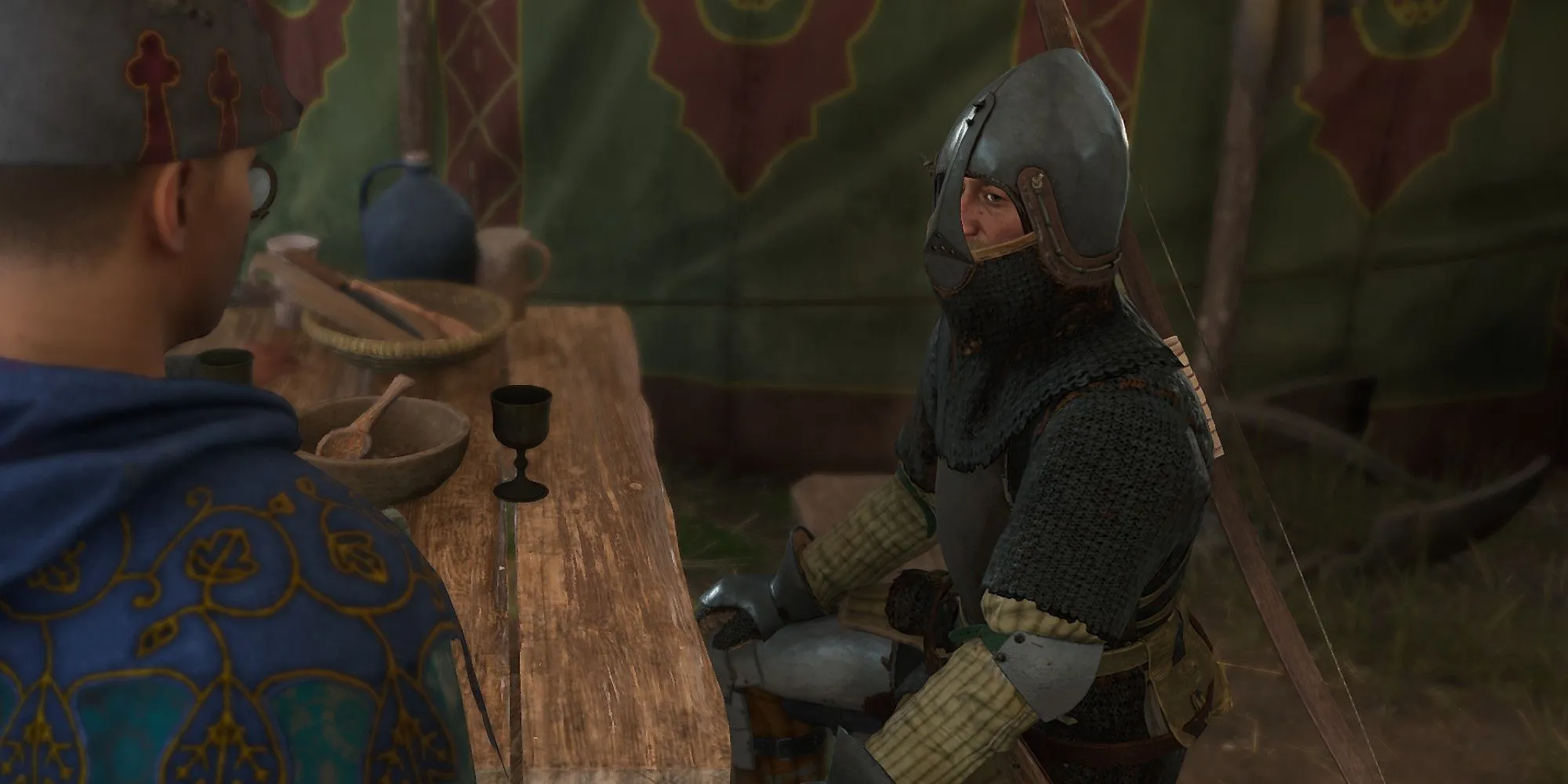 Đại úy Puta trong Kingdom Come Deliverance 2, địa điểm bắt đầu nhiệm vụ Spoils of War