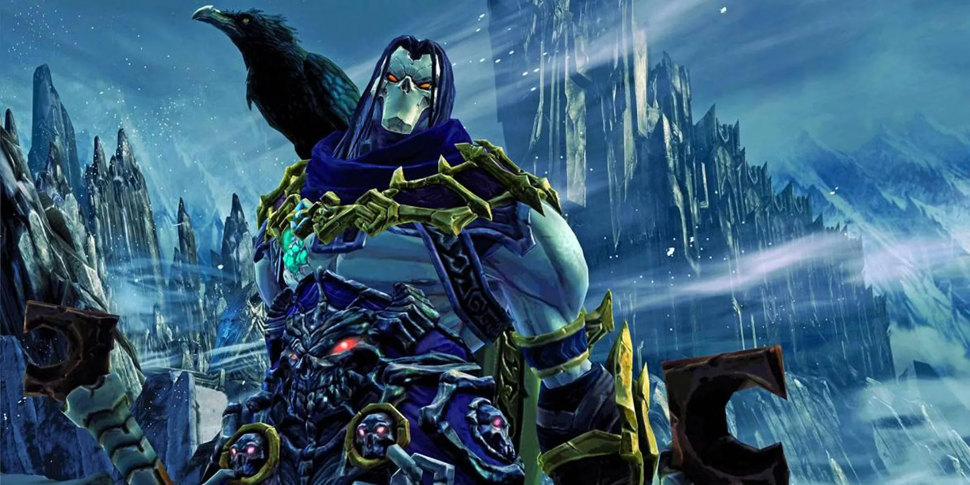 Death - một trong Tứ Kỵ Sĩ Khải Huyền, sẵn sàng chiến đấu trong Darksiders 2