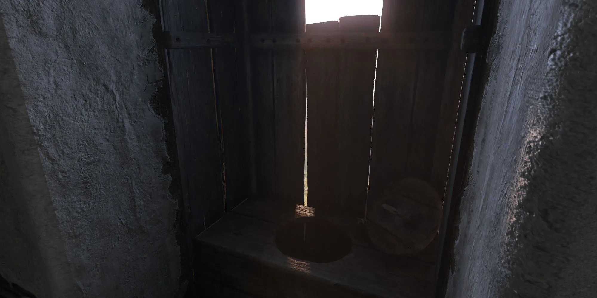Địa điểm &quot;ma ám&quot; cuối cùng, nhà vệ sinh trong tháp phía Crone, Lâu đài Trosky, Kingdom Come Deliverance 2