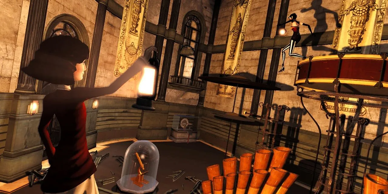 Didi chiếu đèn vào Dawn trong Contrast, một game giải đố phiêu lưu với cơ chế bóng độc đáo.