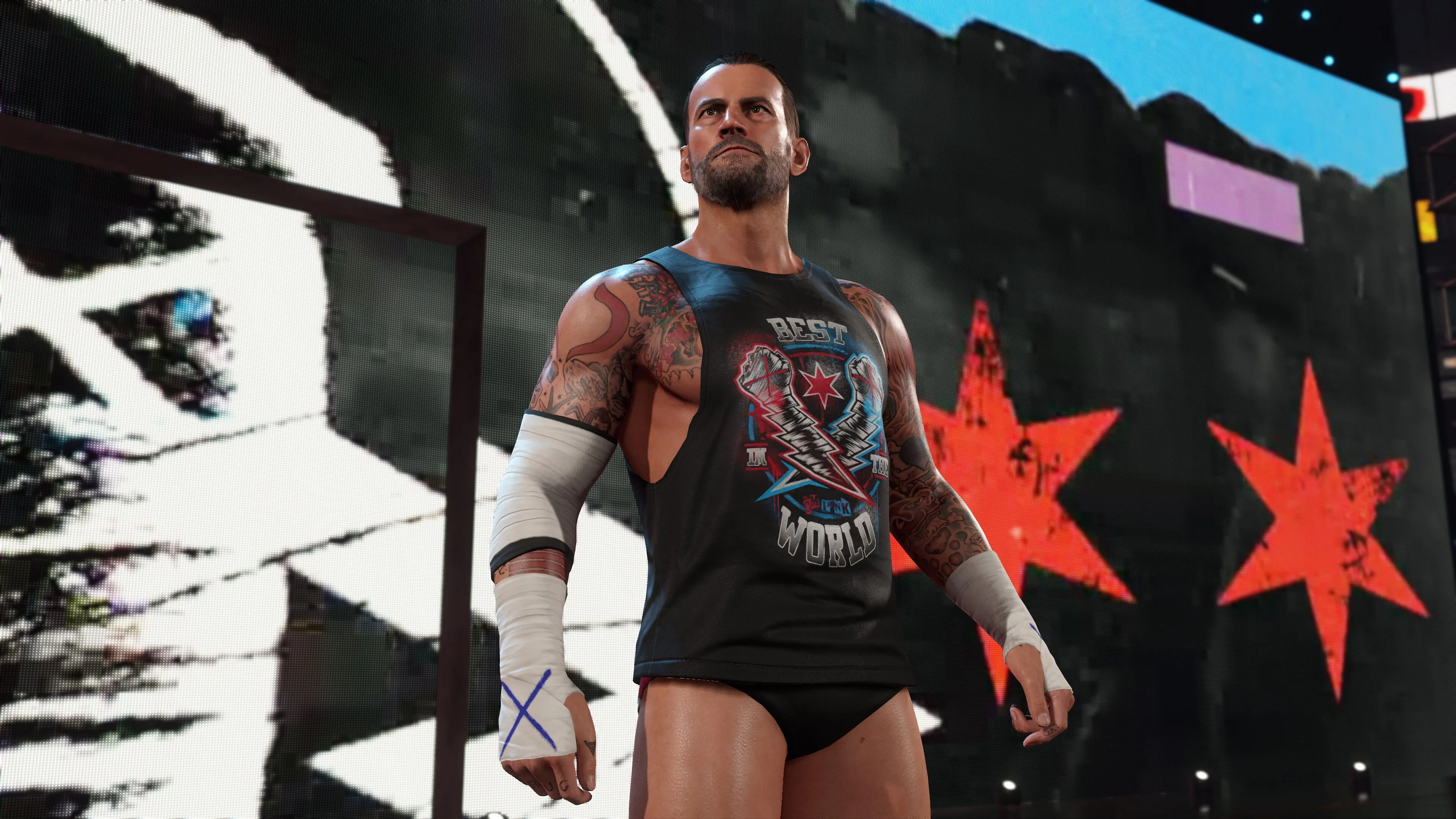 Đồ họa nhân vật trong game WWE 2K25