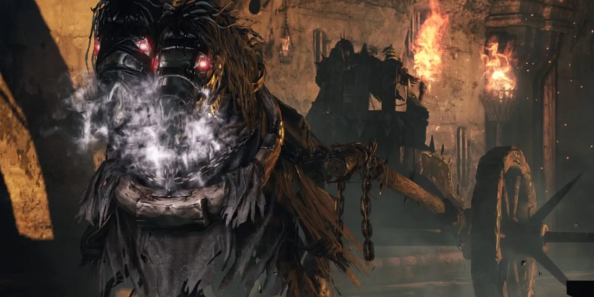 Executioner's Chariot lao vun vút trong đấu trường Dark Souls 2