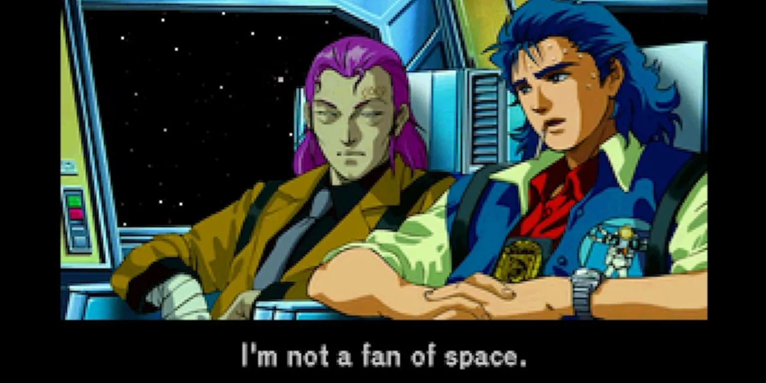 Gameplay của Policenauts, một tựa game phiêu lưu đồ họa của Kojima