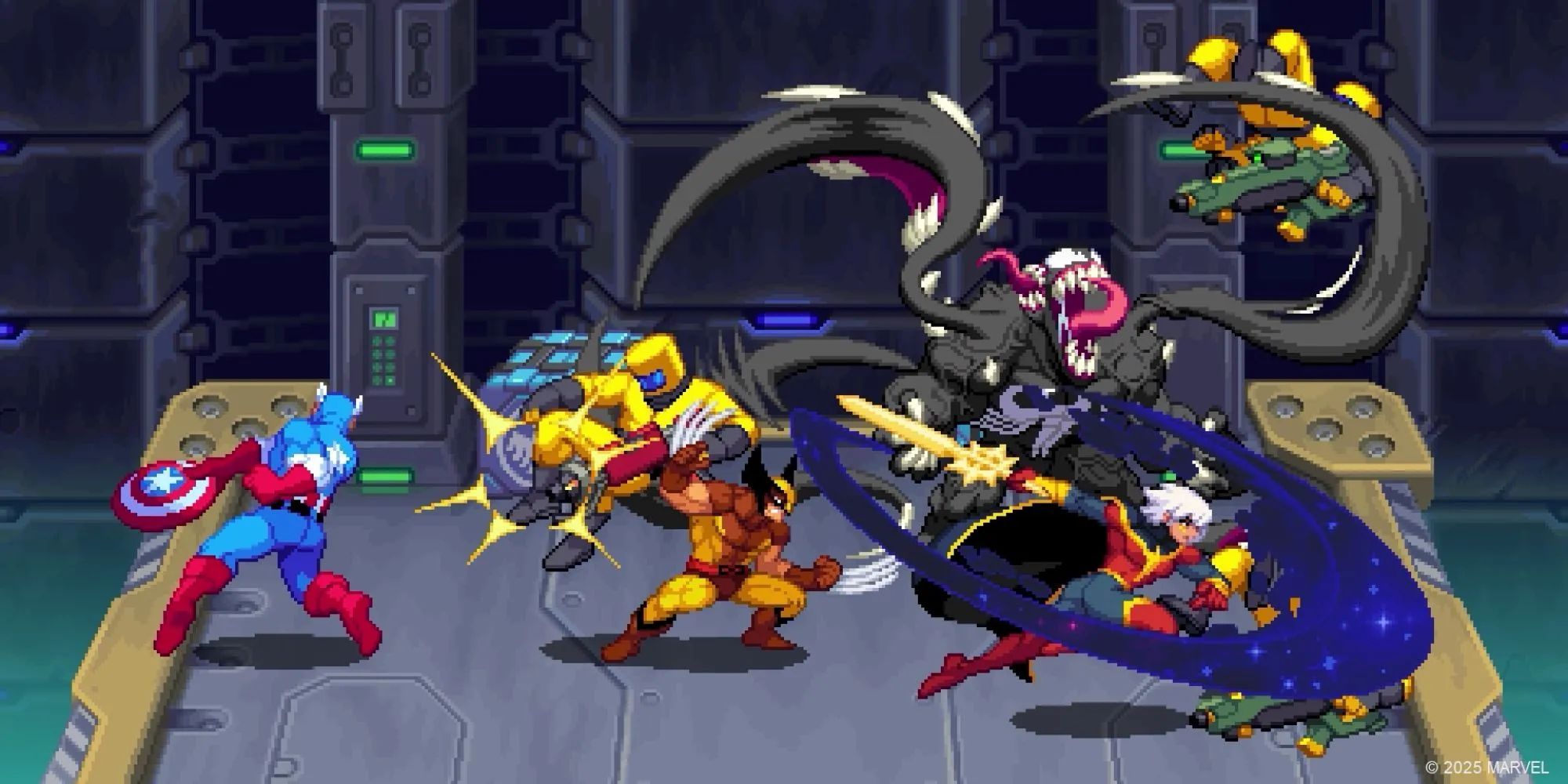 Game Marvel Mới: Cosmic Invasion - Đại Chiến Beat 'Em Up 2025 1 Gameplay Marvel Cosmic Invasion với Wolverine, Captain America, Venom và Phyla-Vel chiến đấu