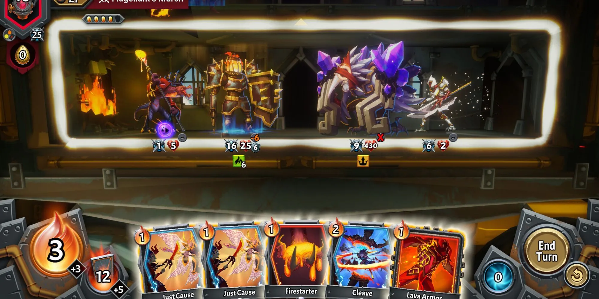 Những Tựa Game AA Tiềm Năng Nhất Giới Game Thủ Việt Không Thể Bỏ Lỡ Năm 2025 1 Giao diện chiến đấu và thẻ bài trong game chiến thuật thẻ bài Monster Train 2