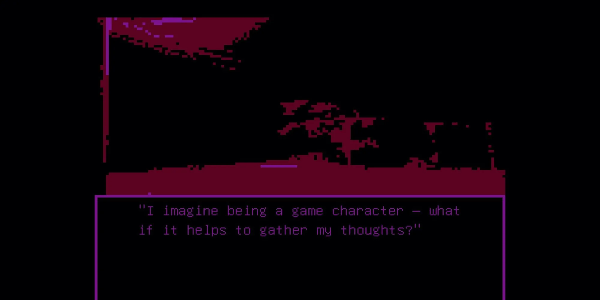 Giao diện gameplay của visual novel Milk Inside A Bag Of Milk Inside A Bag Of Milk với đồ họa gây sốc.