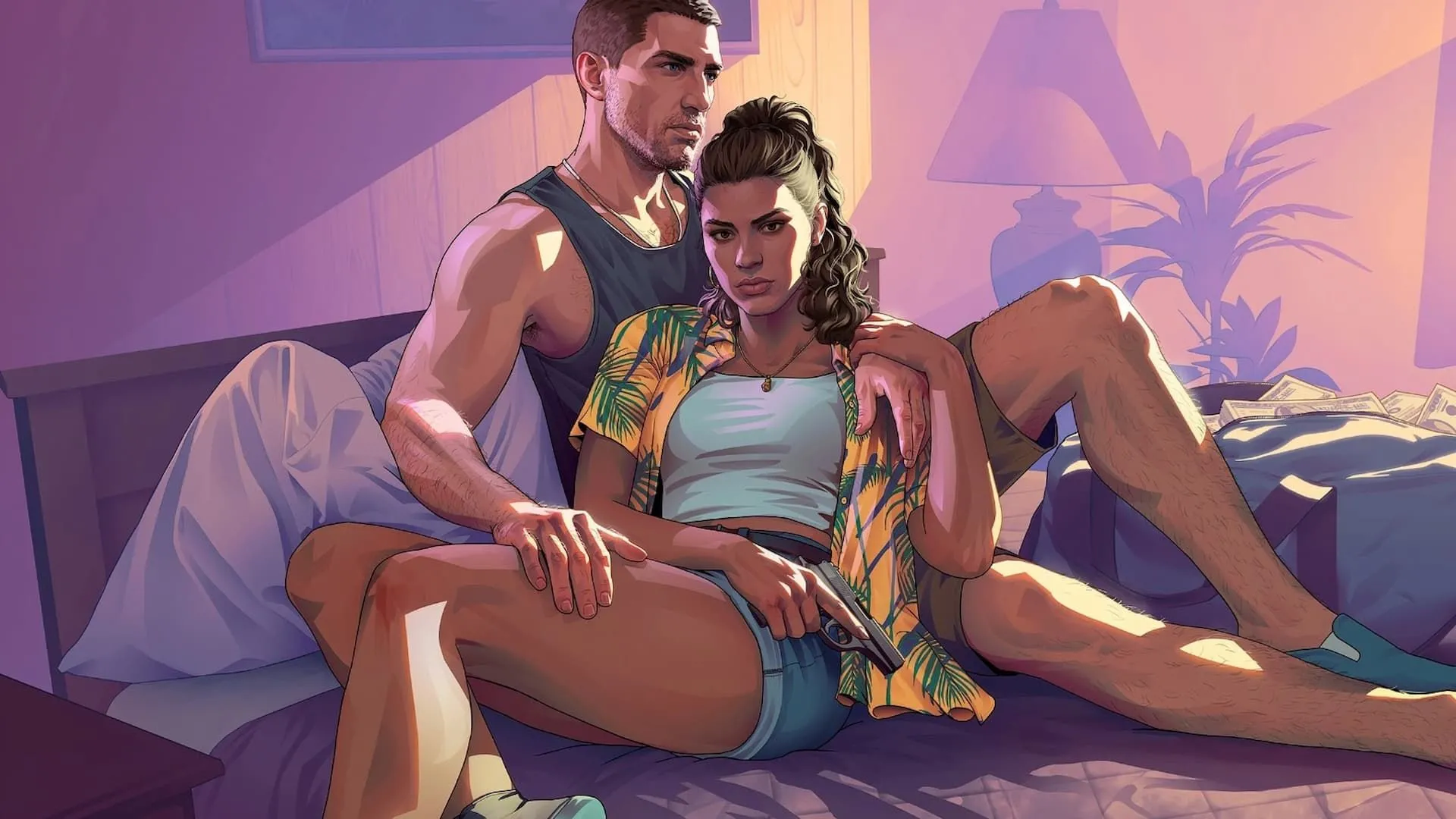 Tin đồn: Rockstar Games có thể ra mắt port GTA IV và Max Payne 3 trước GTA 6? 1 Hai nhân vật chính Lucia và Jason trong Grand Theft Auto 6