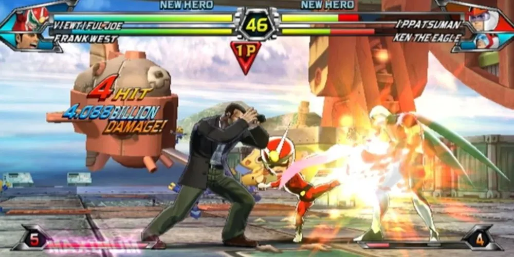 Hình ảnh các nhân vật từ Tatsunoko vs. Capcom: Ultimate All-Stars chiến đấu