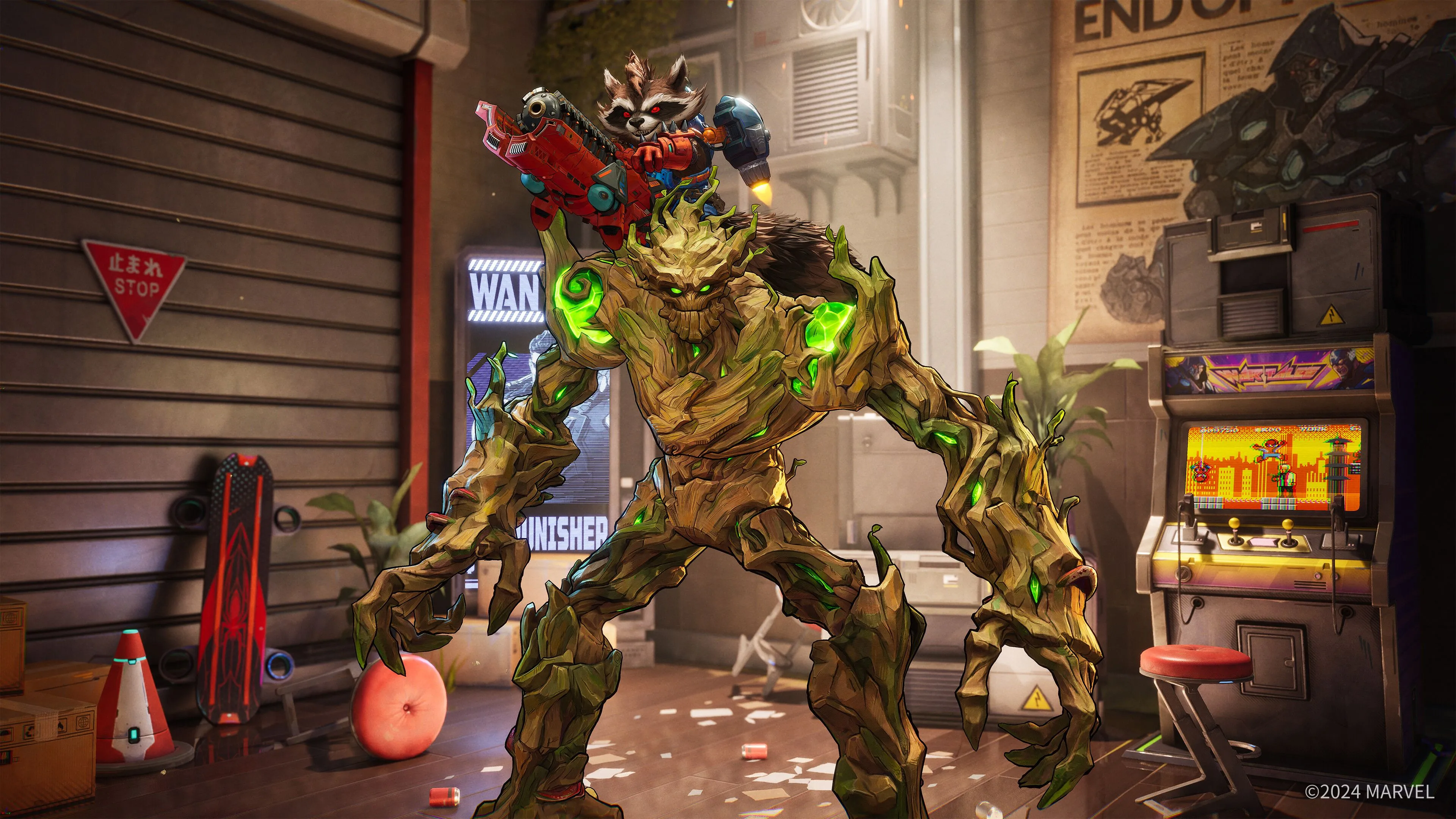 Hình ảnh gameplay giao chiến giữa các nhân vật trong Marvel Rivals