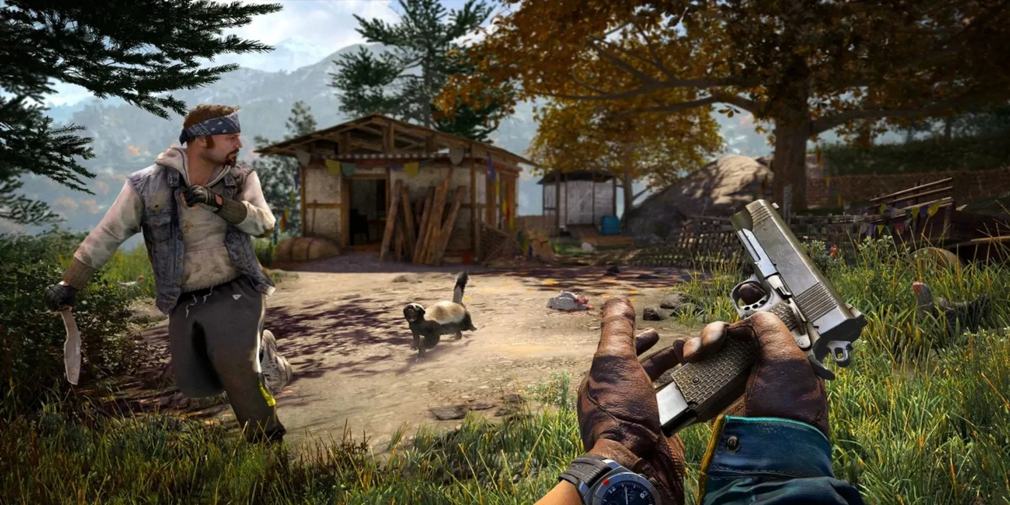 Hình ảnh gameplay săn bắn trong Far Cry 4