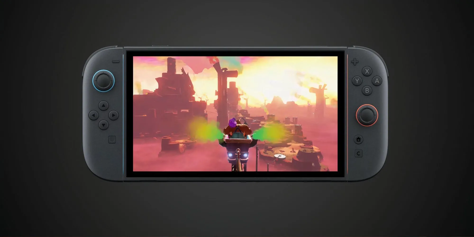 Hình ảnh minh họa nhân vật Donkey Kong trên màn hình máy chơi game Nintendo Switch 2