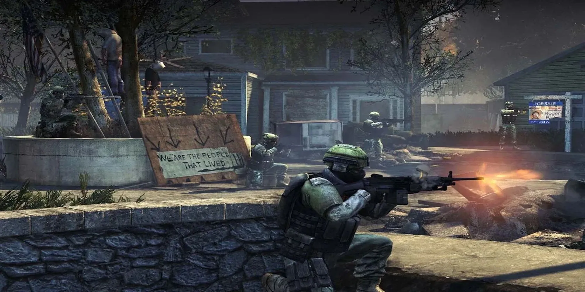 Hình ảnh người lính trong game bắn súng quân sự Homefront bối cảnh Mỹ bị chiếm đóng