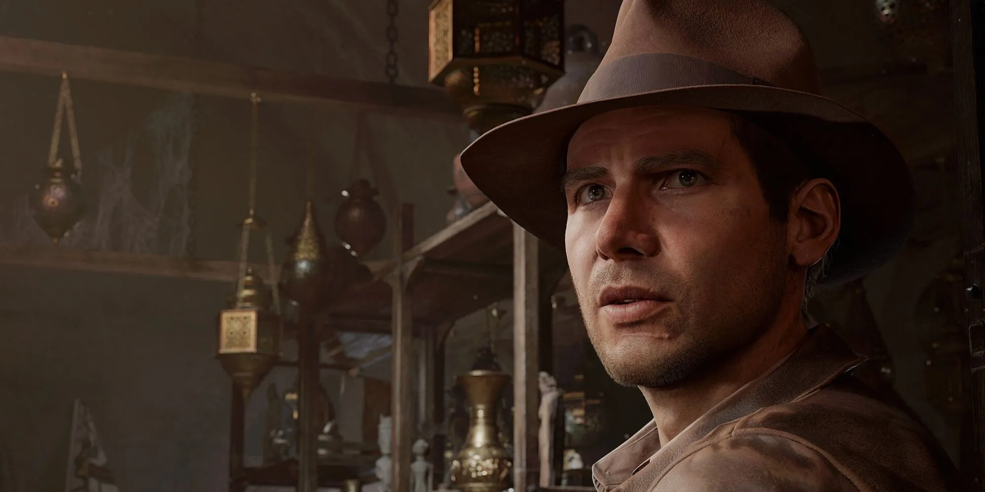 Hình ảnh nhân vật chính Indiana Jones trong game The Great Circle