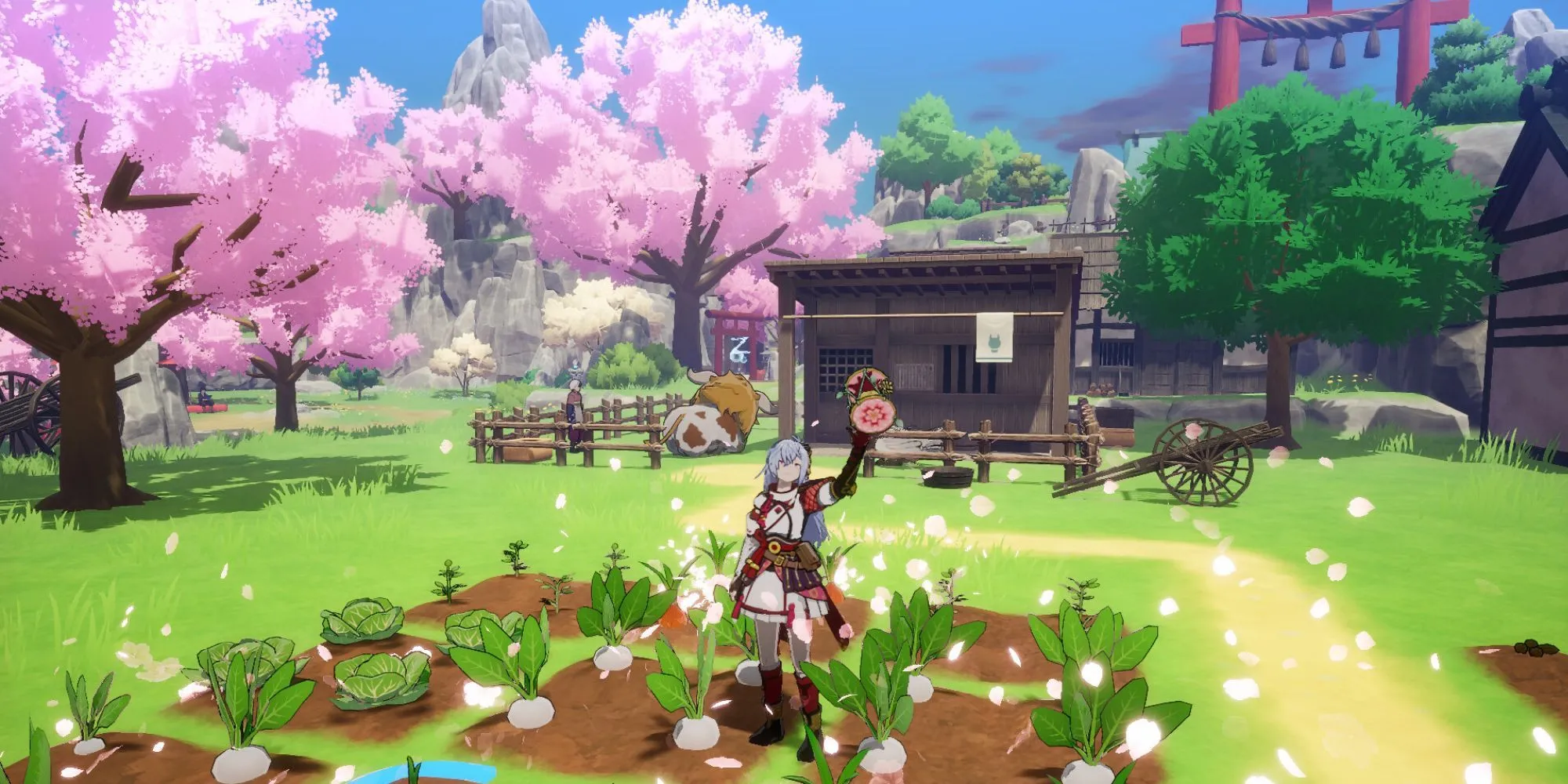 Hoạt động trồng trọt và quản lý nông trại trong game JRPG Rune Factory Guardians of Azuma