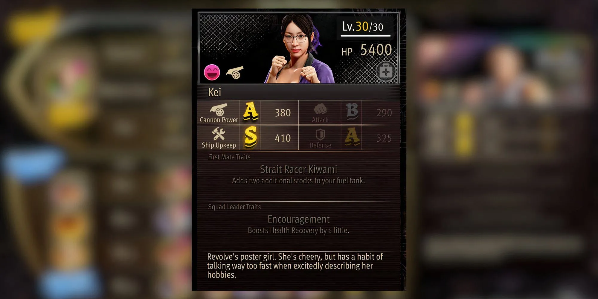Kei, thành viên thủy thủ đoàn trong Like a Dragon: Pirate Yakuza