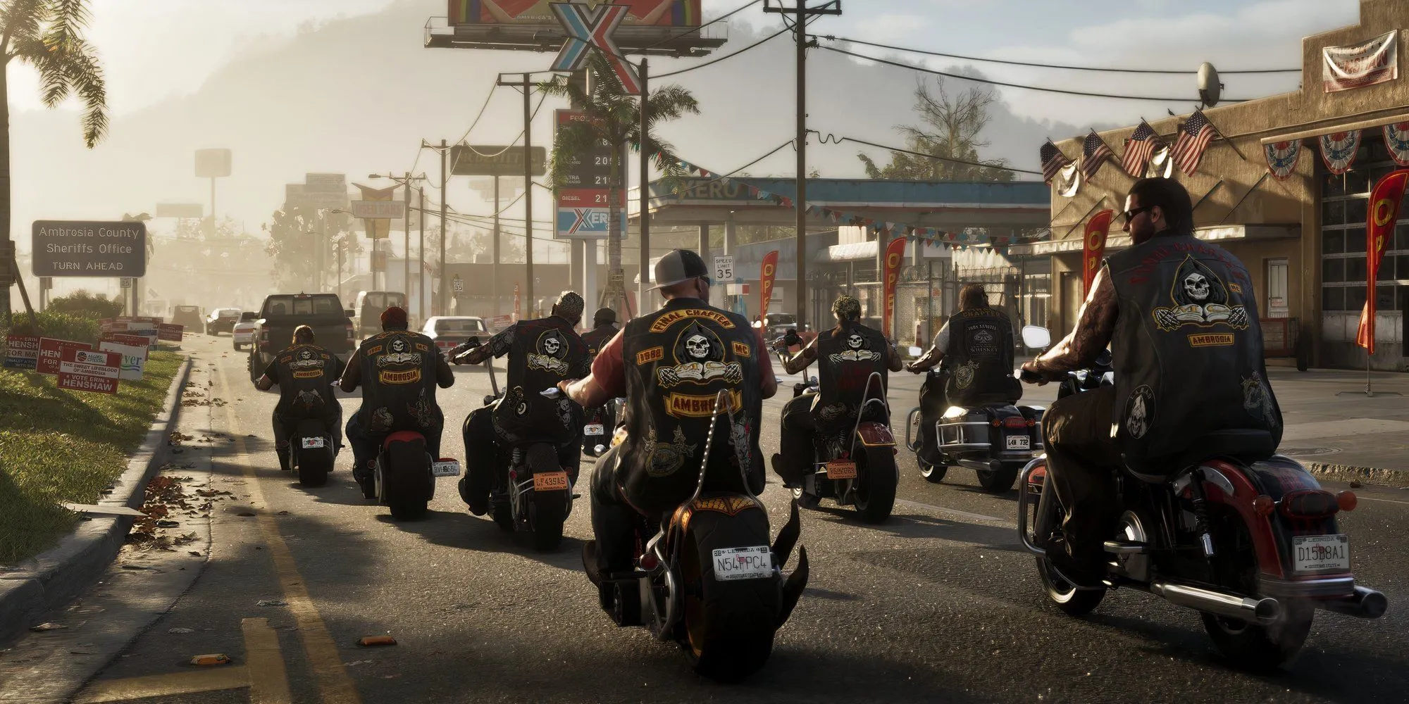 Chuyên Gia Jason Schreier Lên Tiếng Làm Rõ Tin Đồn GTA 6 Tiếp Tục Hoãn Phát Hành 1 Khoảnh khắc đua xe của các biker trong Grand Theft Auto VI