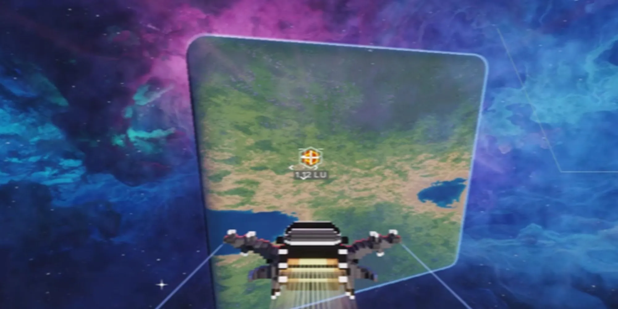 Khung cảnh khối lập phương của hành tinh trong Cubic Odyssey
