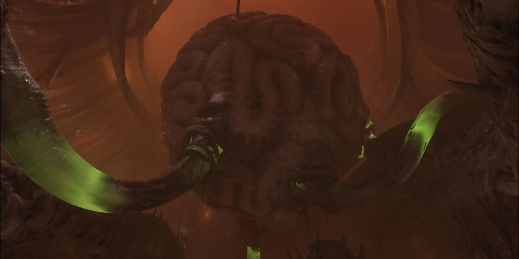 Khung cảnh kinh tởm bên trong dạ dày của sinh vật cổ xưa trong màn chơi Belly Of The Beast của Doom The Dark Ages